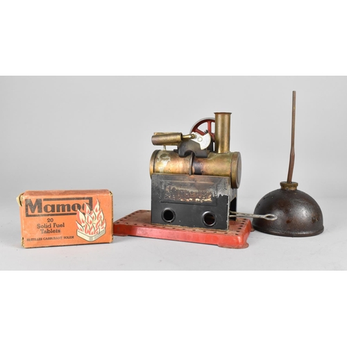 131 - A Mamod Stationary Single Cylinder Steam Engine together with Pack of Mamod Solid Fuel Tablets and O... 