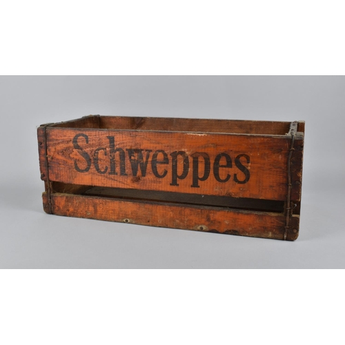 136 - A Vintage Pine Schweppes Crate with Stencilled Inscription, 49x22x17cms High