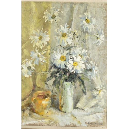 141 - A Late 20th Century Gilt Framed Oil on Board, Still Life, ,Vase of Flowers, Signed Anne L Ramsear, S... 