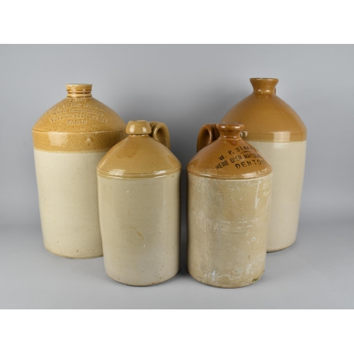 170 - Two Large Brewers Bottles, One with Impressed Inscription 387 Charles Boden Wine Merchant, Whitchurc... 