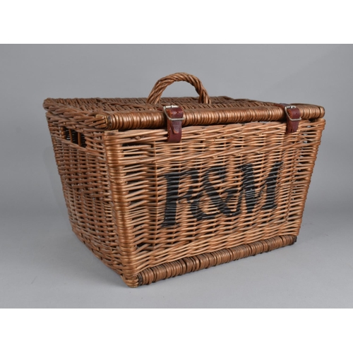 180 - A Wicker Fortnum and Mason Hamper, 44x27cms High