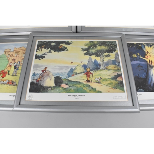 193 - Five Framed Limited Edition Rupert John Harrold Prints to include Nutwood Night Class, In Search of ... 