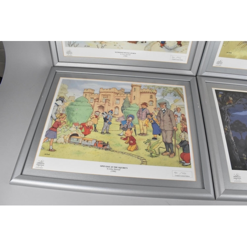 193 - Five Framed Limited Edition Rupert John Harrold Prints to include Nutwood Night Class, In Search of ... 