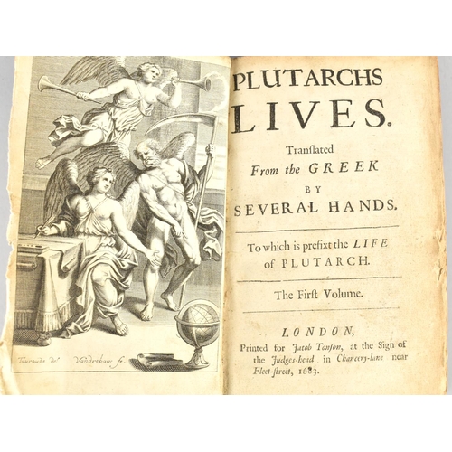 200 - A 17th Century Volume, Plutarch's Lives, 'Tranflated From The Greek By Several Hands...', Dated 1683... 