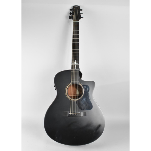 239 - A Walden G570CEB Gothic Limited Edition Electro Acoustic Guitar with Carry Bag