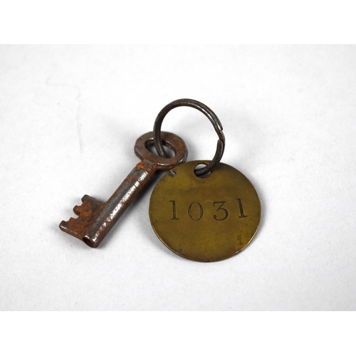 279 - A Vintage Key with Tag for Coalbrookdale Works No 1031