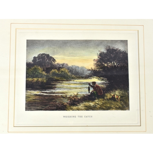 300 - A Set of Four Framed Fishing Prints, Choosing the Fly, 'Casting The Fly', 'A Tense Moment' and 'Weig... 