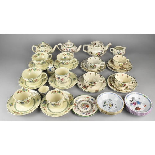 311 - A Collection of Teawares to Comprise Copeland Spode 'Royal Jasmine', Royal Doulton Old Leeds Spray, ... 