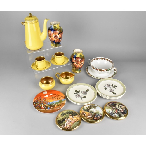 328 - A Collection of Various Ceramics to Comprise Carlton Ware Yellow and Gilt Coffee Wares (Coffee Pot A... 