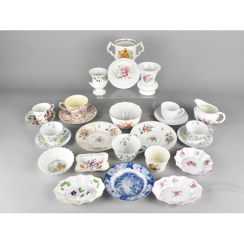 343 - A Collection of Various Ceramics to comprise Shelley Teawares, Dishes, Royal Crown Derby Etc