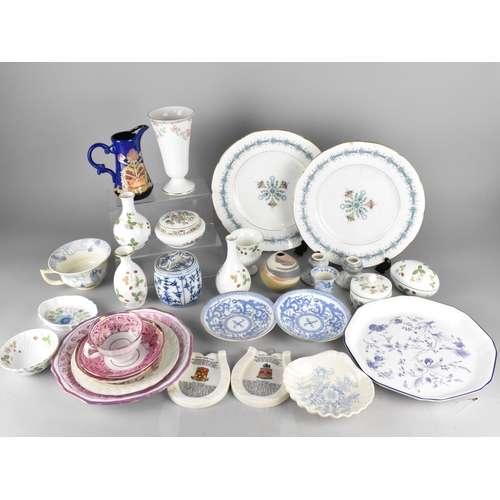 345 - A Collection of Various Ceramics to comprise Wedgwood Strawberry Vases, Tubelined Jug, Plates Etc