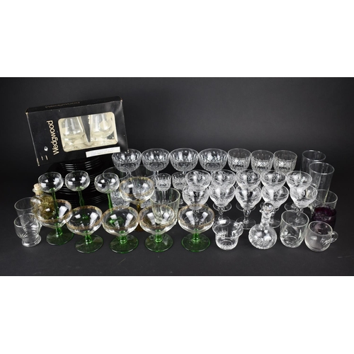 353 - A Collection of Various Cut and Moulded Glassware to Include Early 20th Century Cut Glass Drinking G... 