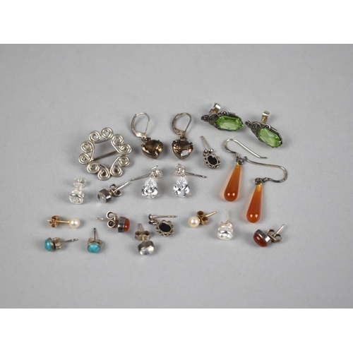 409 - A Collection of Various Silver and Other Earring