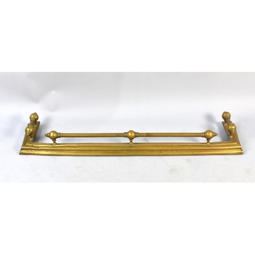 431 - A Late 19th Century Brass Fire Kerb