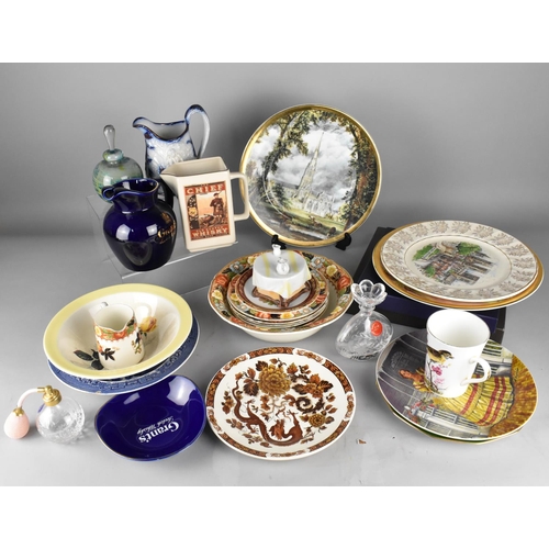 466 - A Collection of Various Ceramics and Glasswares to include Jugs, Perfume Atomizer and Bottles Etc