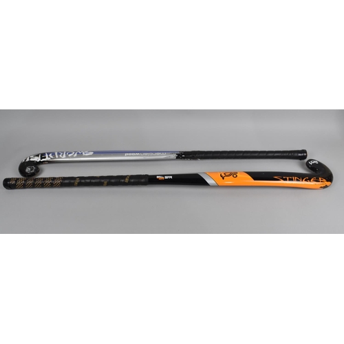 470 - A Mercian Wood Swordfish Hockey Stick Together with a Stinger by Skill zone