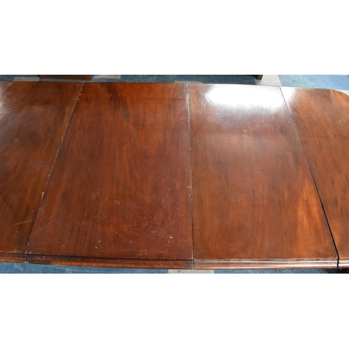 483 - A Late Victorian Mahogany Pull Out Dining Table having Three Extra Leaves Extending to 344cms by 120... 