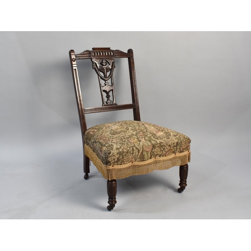 507 - An Edwardian Mahogany Framed Ladies Nursing Chair