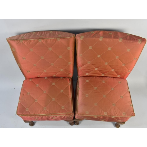 509 - A Pair of Vintage Upholstered Side Chairs