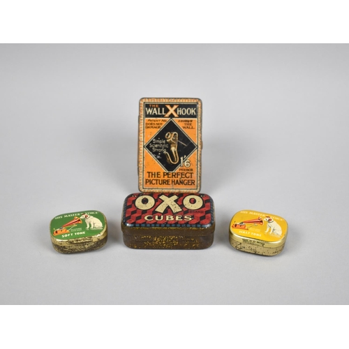 97 - A Collection of Various Vintage Tins to include Two HMV Soft Tone and Halftone Needle Cased Tins wit... 