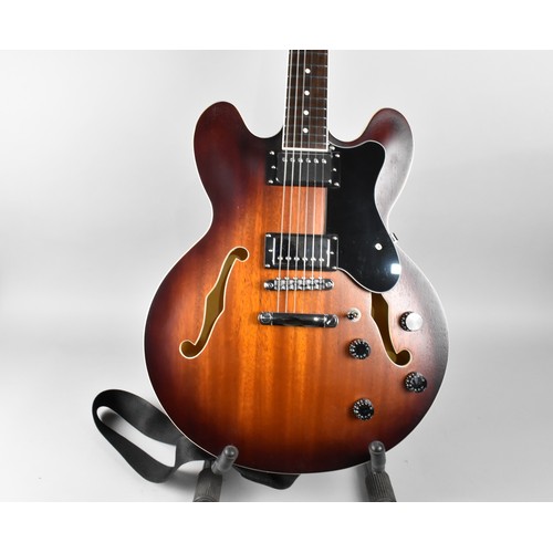 245 - An Ert E-335 Semi Hollow Electric Guitar in Tobacco Sunburst Finish