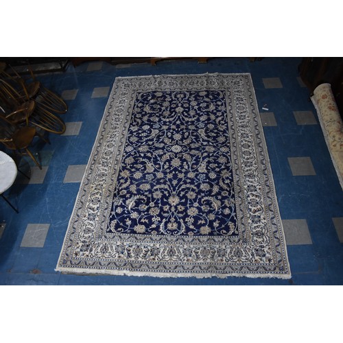 508 - A Fine Silk Nain Carpet, 349x246cm