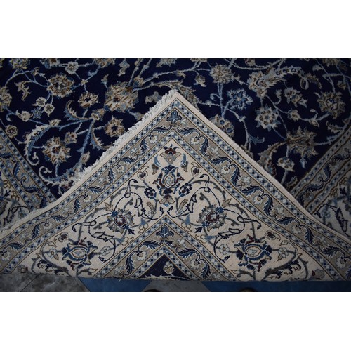 508 - A Fine Silk Nain Carpet, 349x246cm