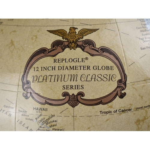 184 - A Late 20th Century Replogle Table Globe, 43cms High