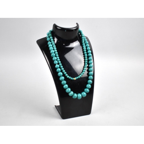 277 - A Malachite Necklace with Circular Graduated Beads