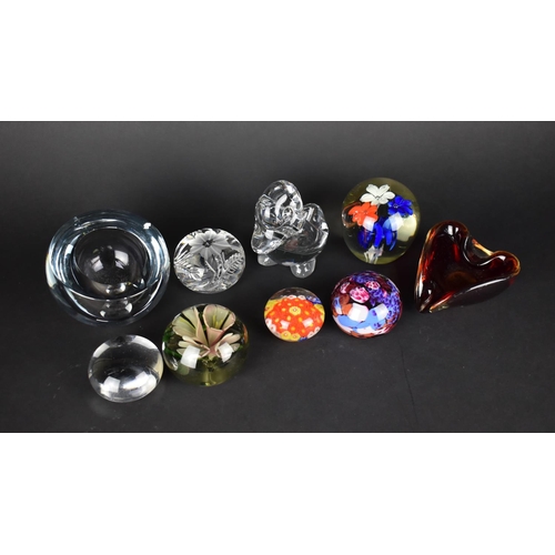 370 - A Collection of Various Glass Paperweights etc