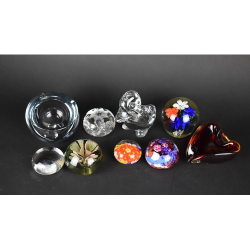 370 - A Collection of Various Glass Paperweights etc