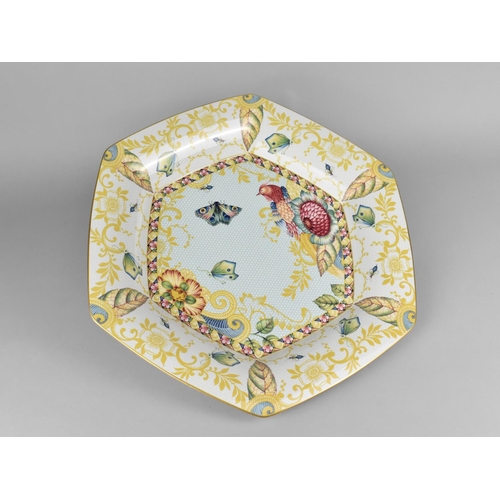 383 - A Large Spode Sumatra Limited Edition Octagonal Dish, 292/1000, 35.5cm Diameter