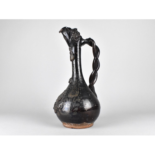 394 - A 19th Century Turkish Canakkale Pottery Ewer, 35cm high