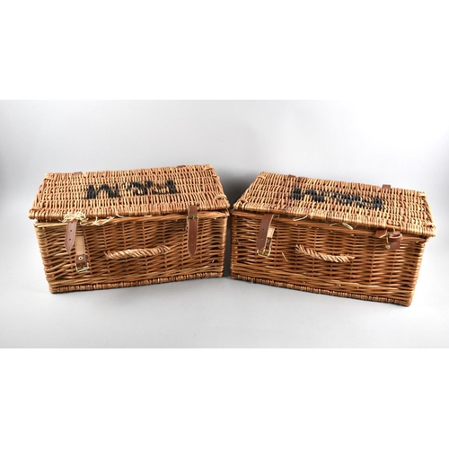 150 - Two Modern Fortnum and Mason Wicker Hampers, 43cms Wide