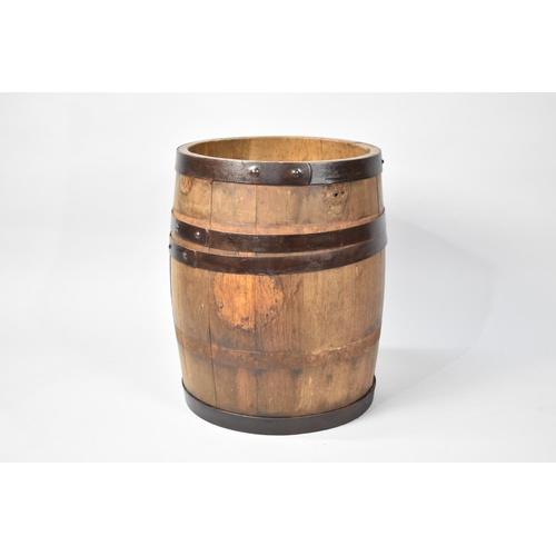 165 - A Coopered Barrel, No Tap, 51cms High