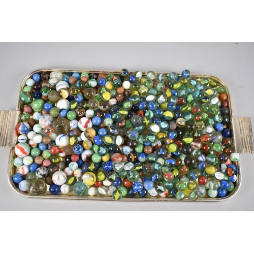 178 - A Collection of Vintage and Modern Marbles, Many AF