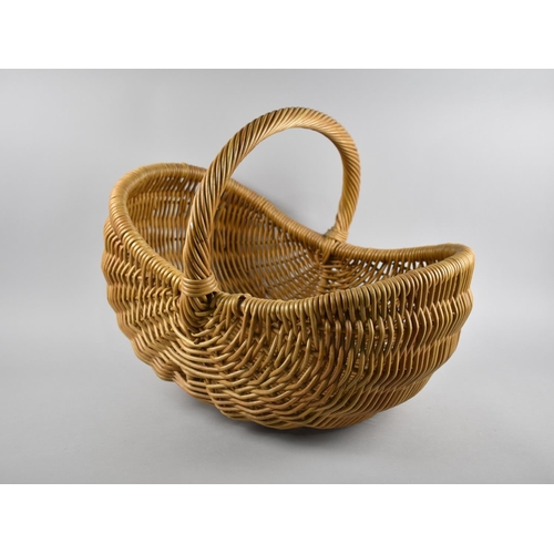 193 - A Modern Wicker Basket, 51cms Long