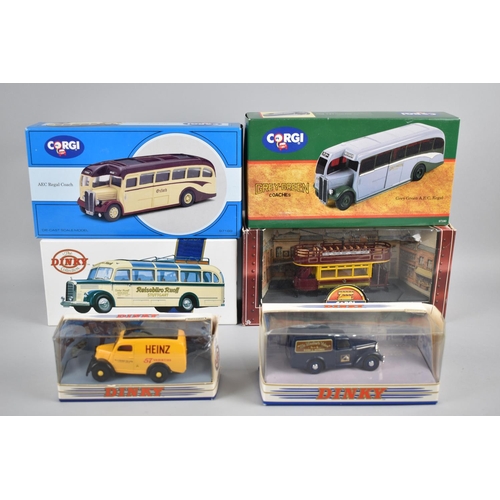 204 - A Collection of Three Boxed Corgi and Three Boxed Dinky Diecast Toys