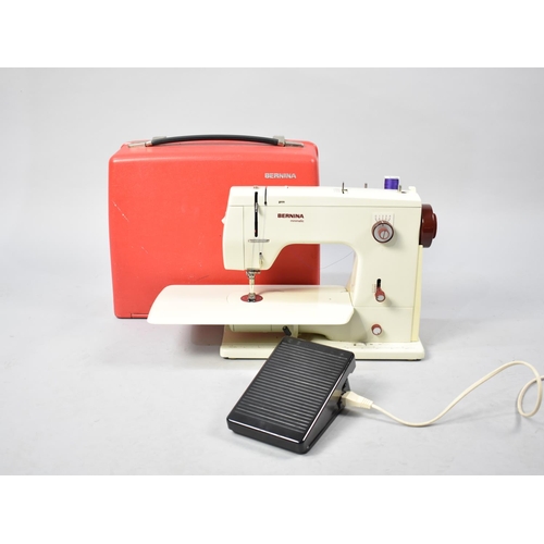 224 - A Mid/Late 20th Century Bernina Electric Sewing Machine with Power and Foot Cable