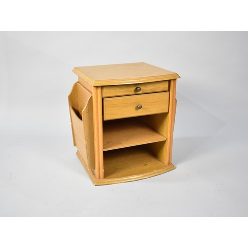 227 - A Modern Two Drawer Magazine Table, 37cms Wide