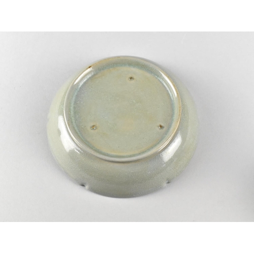 237 - A Celadon Brush Washer Dish, Three Spur Marks to Base, 14.5cm