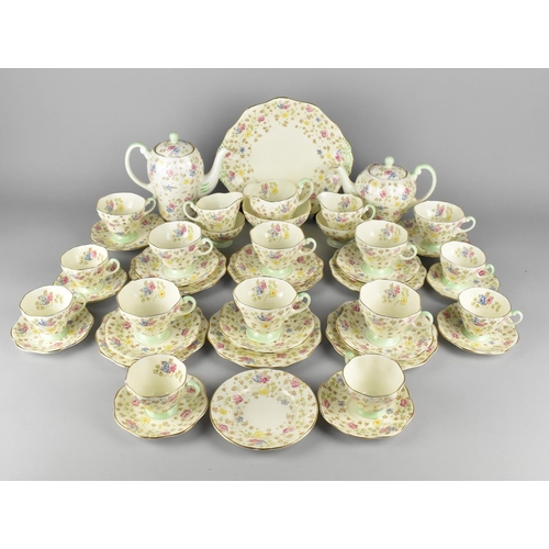 257 - A Foley Chintz Pattern Tea Set (2398) to Comprise Eight Cups and Saucers, Six Coffee Cans and Saucer... 