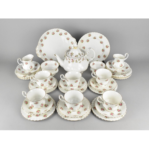 277 - A Royal Albert Forget-me-not Rose Tea Set to Comprise Six Cups, Eleven Saucers, Fourteen Side Plates... 