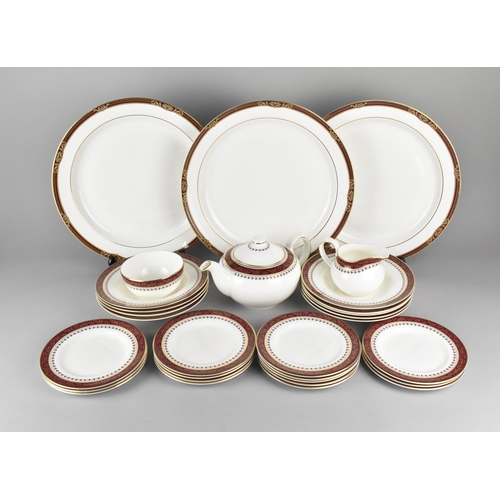 278 - A Royal Doulton Caspian Pattern Part Service to Comprise Three Large Serving Plates, Nine Bowls, Fif... 