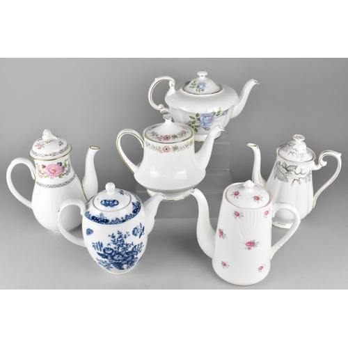 281 - A Collection of Tea and Coffee Pots to Include Royal Worcester, Royal Albert etc