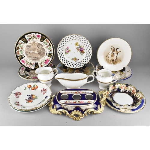 282 - A Collection of Various Ceramics to Comprise Mason Christmas Plates, Hand Painted Porcelain Plate wi... 