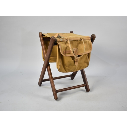 82 - A Modern Sand and Storm Combination Folding Fishing Stool and Bags