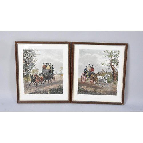 504 - A Pair of Framed Alken Coaching Prints, 