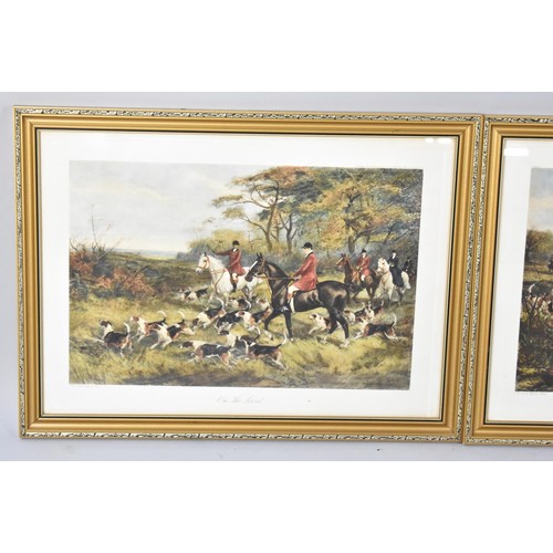 502 - A Pair of Gilt Framed Hunting Prints after Heywood Hardy, 