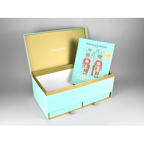 161 - A Fortnum and Mason Cardboard Box with Two Base Drawers together with a Signed Copy of Fortnum and M... 